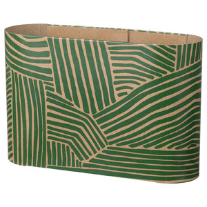 NÄBBFISK Napkin holder, paper/patterned green, 15x22 cm