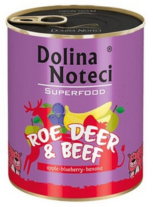 Dolina Noteci Superfood Dog Wet Food Roe Deer & Beef 800g
