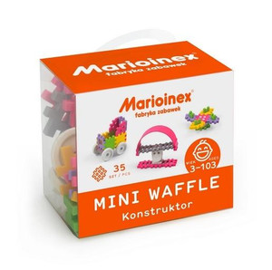 Marioinex Mini Waffle Blocks Set Constructor Small Pink 35pcs 3+