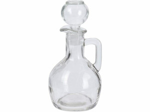 Glass Oil and Vinegar Bottle with Lid