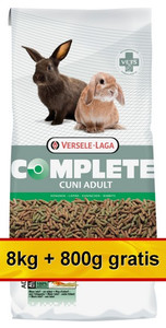 Versele-Laga Cuni Complete Food for Rabbits 8kg + 800g