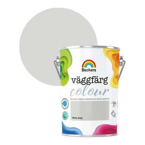 Beckers Matt Latex Paint Vaggfarg Colour 5l misty grey