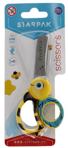 Starpak School Scissors 13.5cm Bee 3+