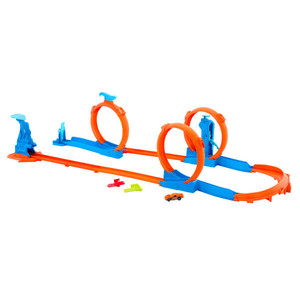 Hot Wheels Track Creator Three-Loop Race Track JDW39 5+