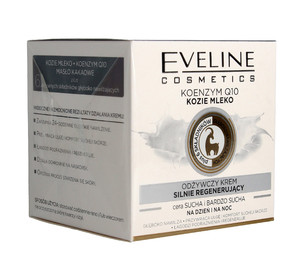 Eveline Coenzyme Q10 Goat's Milk Intensely Regenerating Nourishing Cream for Dry Skin Day/Night 50ml