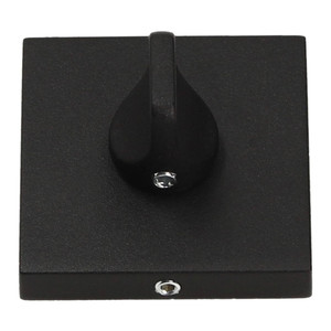 Gamet Door Escutcheon Organic, lower, square, black