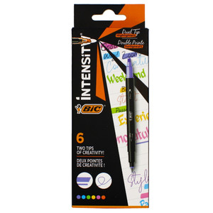 BIC Intensity Dual Tip Highlighters 6 Colours