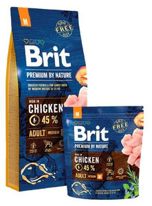 Brit Dog Food Premium By Nature Adult M Medium 1kg
