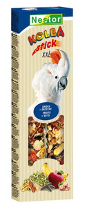 Nestor Premium XXL Stick for Big Parrots with Fruit & Nuts 2-pack