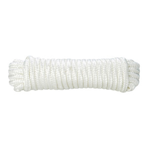 Diall Nylon Braided Rope 12mm x 10m, white