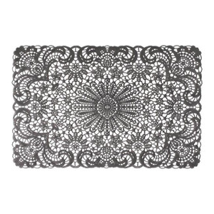 Place Mat Lace 45 x 30 cm, grey