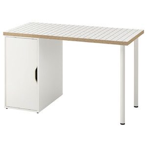 LAGKAPTEN / ALEX Desk, white/anthracite, 120x60 cm