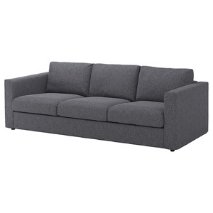 VIMLE 3-seat sofa, Gunnared medium grey
