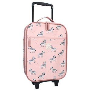 Kidzroom Trolley Suitcase Current Legend Zebra, pink