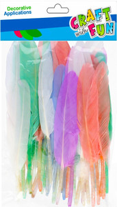 Decorative Feathers 8-12cm, pastel