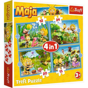 Trefl Children's Puzzle 4in1 Maya the Bee 4+