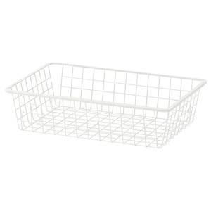 HJÄLPA Wire basket, white, 60x40 cm