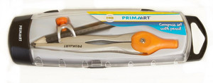 Prima Art Metal Compass with Pencil, 1pc, assorted colours