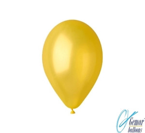Balloons Metallic 10 100pcs, yellow
