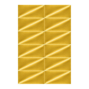 Upholstered Wall Panel Triangle Stegu Mollis 15x30cm 2pcs R, yellow