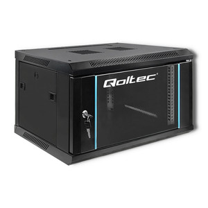 Qoltec Rack Cabinet 19", 6U, 600x370x450mm