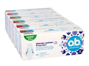 O.B.Extra Protect Tampons Ultimate Super+ Comfort 16 x 6pcs