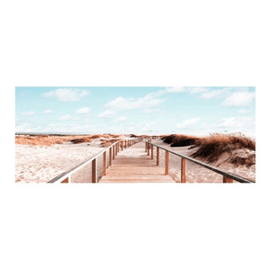 Picture Canvas Clear Beach 60 x 150 cm