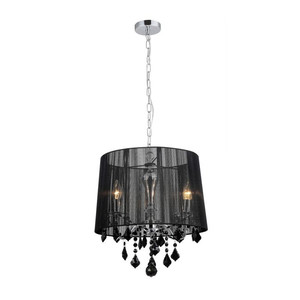 Pendant Lamp Cornelia 3 x 40W E14, black