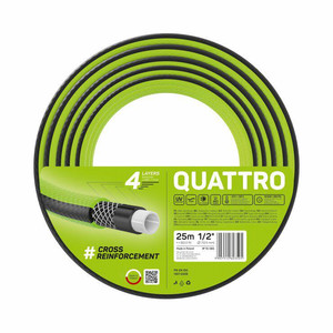 Lightweight 4-Layer Garden Hose QUATTRO 1/2" 80m