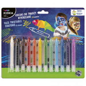 Kidea Face Twistable Crayons 12 Colours