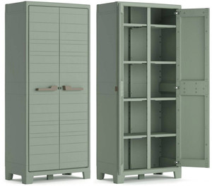 Outdoor/Workshop High Cabinet Multispace, jade grey