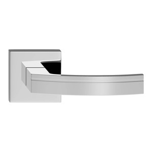 Door Handle Verso Barcelona Q, square rose, glossy chrome