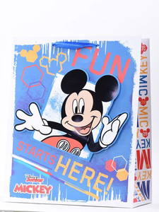 Gift Bag for Children Mickey 260x330 3D 1pc, assorted patterns