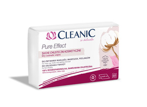 Cleanic Dry Cosmetic Wipes Biodegradable 50pcs