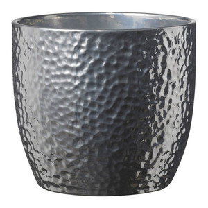 Plant Pot Indoor Boston 14 cm, silver