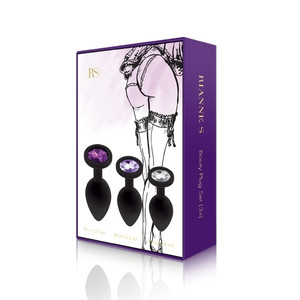 Rianne S Booty Plug Set 3x Black