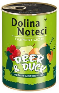 Dolina Noteci Superfood Dog Wet Food Deer & Duck 400g
