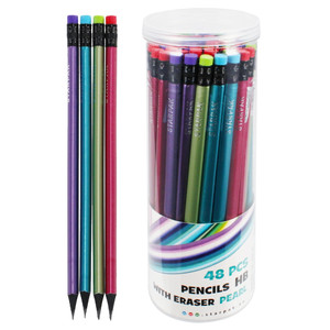 Starpak Pencil with Eraser HB Pearl 48pcs
