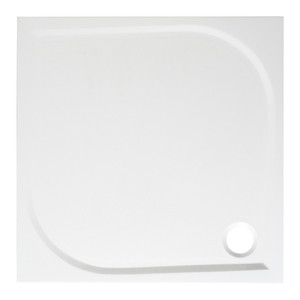 Square Composite Shower Tray GoodHome Limski 90x90cm