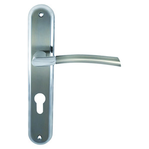 Door Handle Schaffner Kora 72mm, satin nickel/chrome