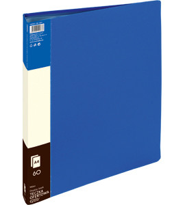 60 Pocket Display Book Folder PP A4, blue