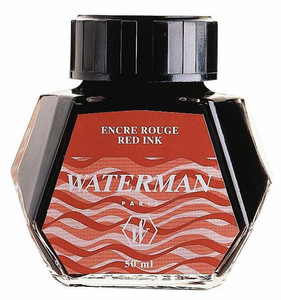 Waterman Ink Bottle 50ml, red