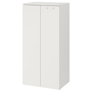 SMÅSTAD / PLATSA Wardrobe, white, white, 60x40x123 cm