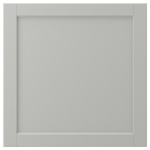 LERHYTTAN Door, light grey, 60x60 cm