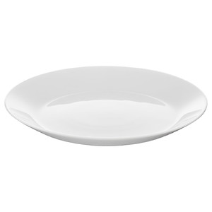 OFTAST Side plate, white, 19 cm
