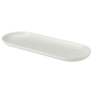 TURTURDUVA Candle dish, off-white, 45x17 cm
