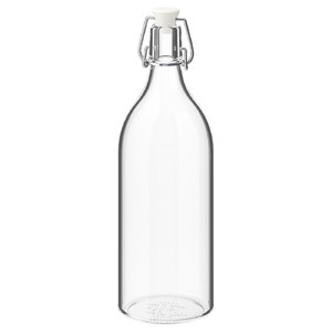 KORKEN Bottle with stopper, 1 l