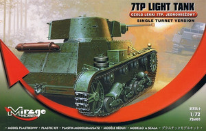 Mirage Model Kit Single Turret Version Light Tank 7TP 14+