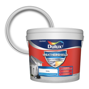 Dulux Exterior Paint Weathershield All Weather Protection Smooth Masonry Paint 10l white