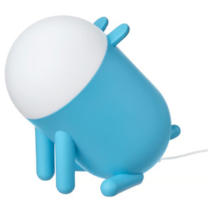 GREJSIMOJS LED table lamp, dimmable/dog blue